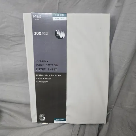 M&S HOME KING SIZE FITTED SHEET