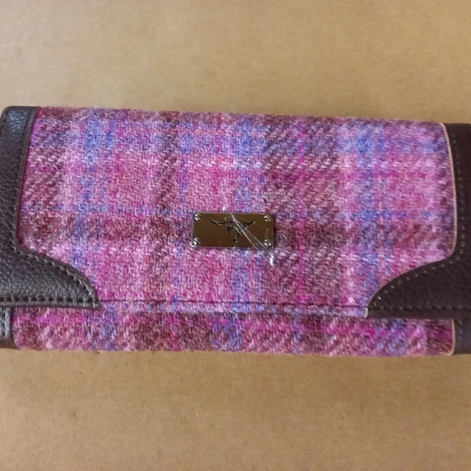 HARRIS TWEED PINK PURSE