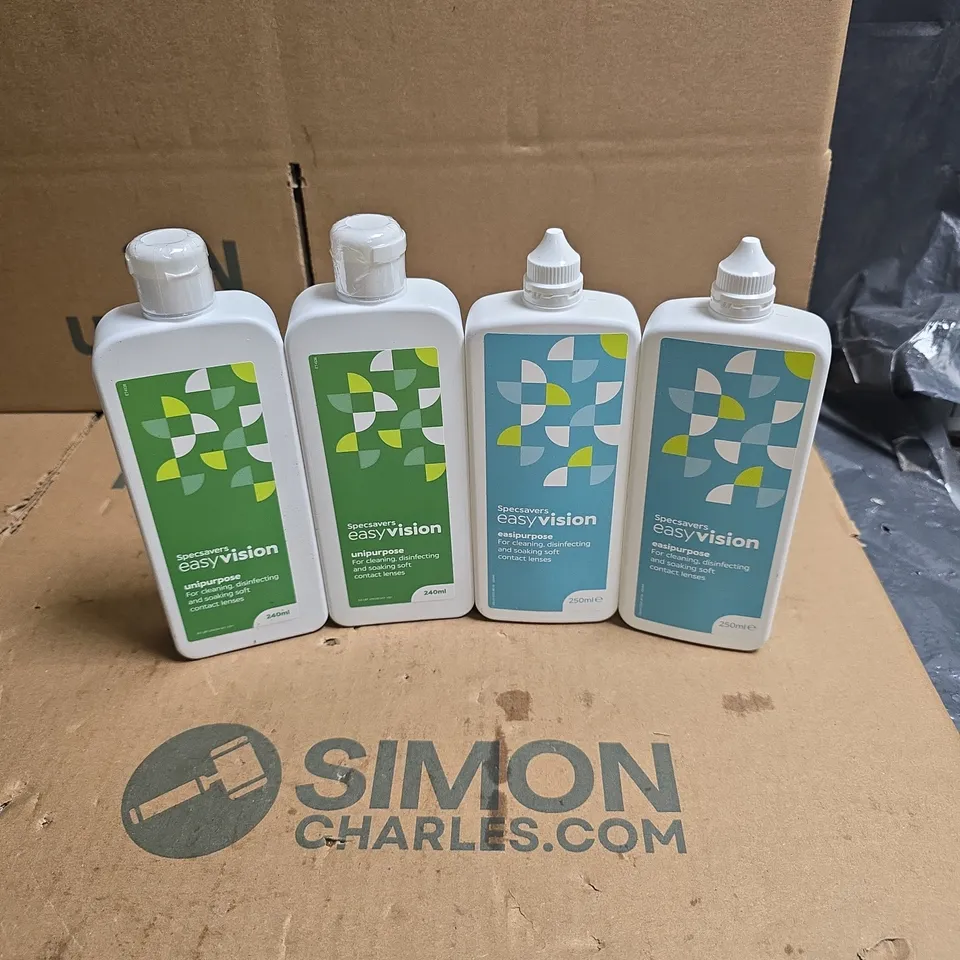 TOTE OF APPROXIMATELY 22 ASSORTED SPECSAVERS EASYVISION CLEANING PRODUCTS