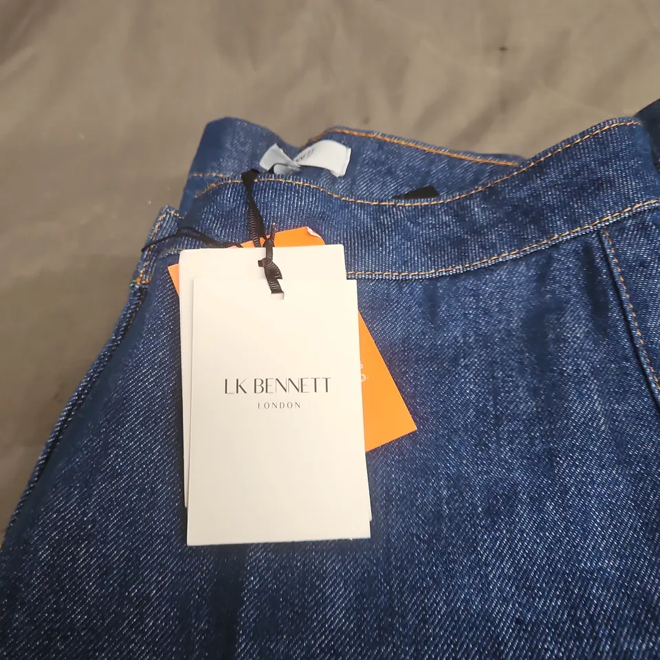 LK BENNETT PETITE DENIM JEANS – BLUE INDIGO, UK 10