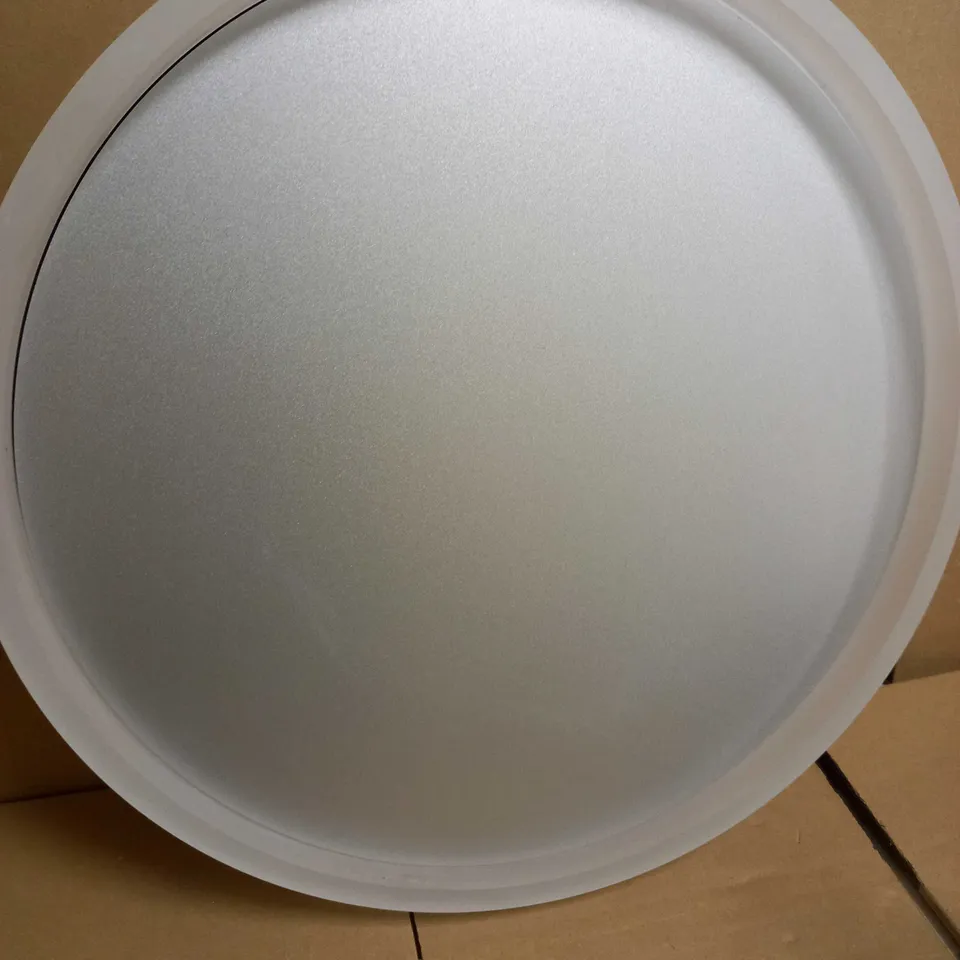 DAR LIGHTING GROUP TYBALT FLUSH SILVER AND ACRYLIC LED