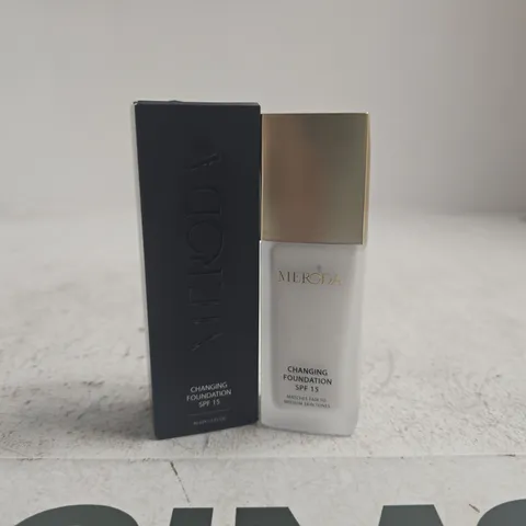 BOXED MERODA CHANGING FOUNDATION - SPF 15 - 30ML