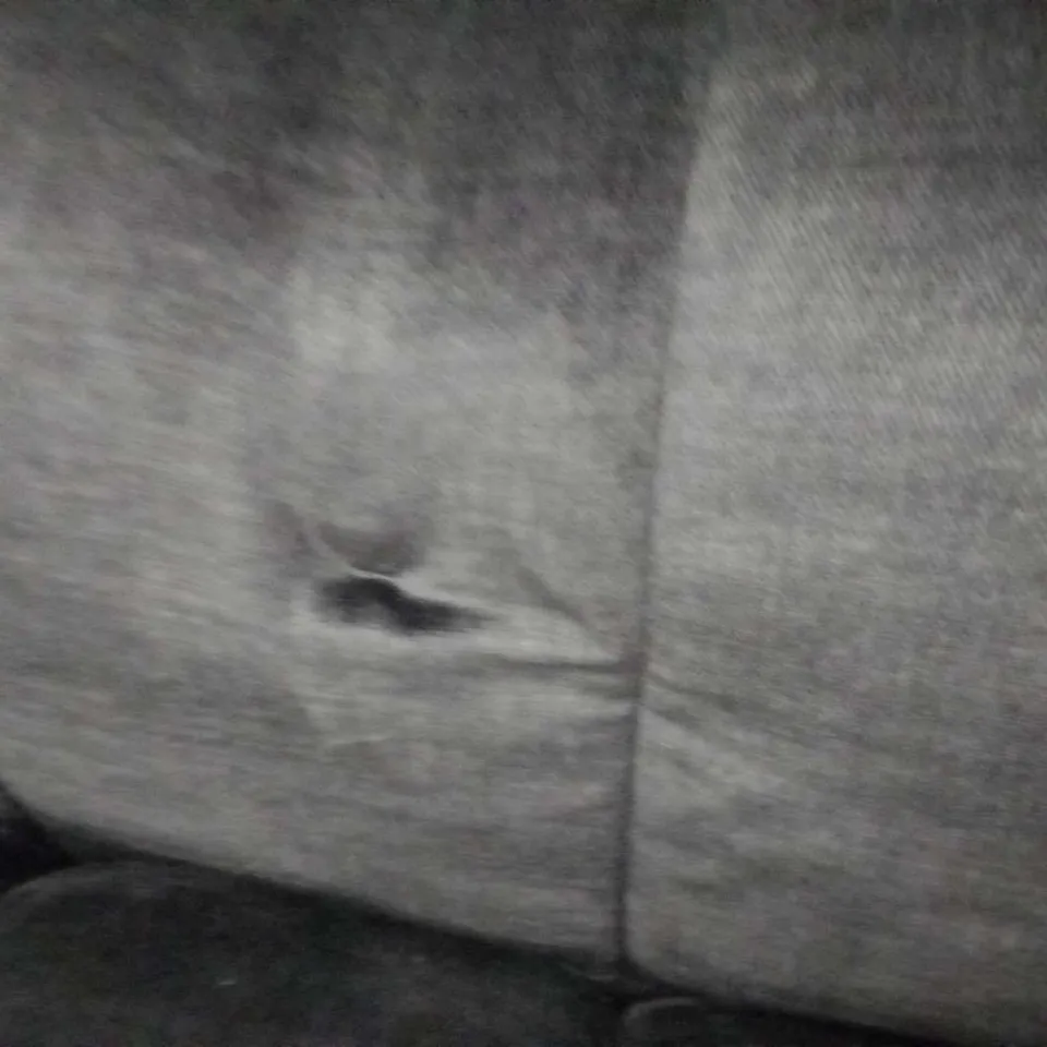 DESIGNER BLACK FABRIC THREE SEATER SOFA