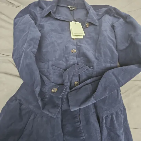 NOBODY'S CHILD NAVY BELTED COAT – UK 8 