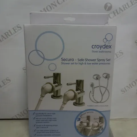 BOXED CROYDEX SECURA SAFE SHOWER SPRAY SET