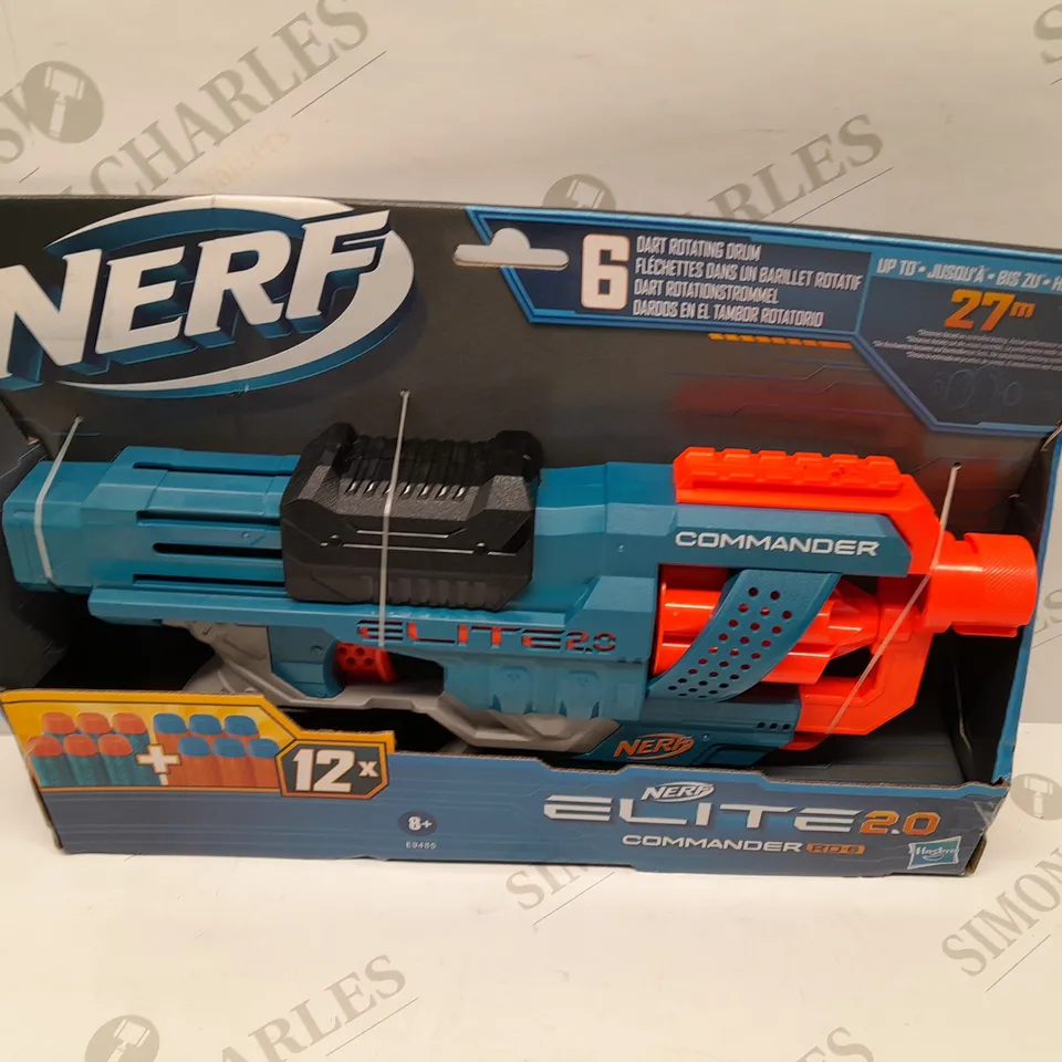 BRAND NEW BOXED NERF ELITE 2.0 COMMANDER RD-5 WITH 6 DART ROTATING DRUM