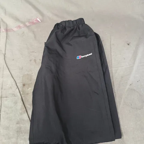 BERGHAUS BLACK OUTDOOR TROUSERS – AGES 11/12 YR