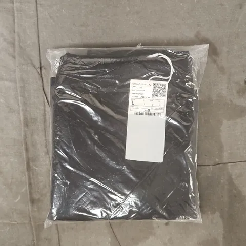 BAGGED MANGO LONG LINEN SKIRT IN BLACK SIZE LARGE