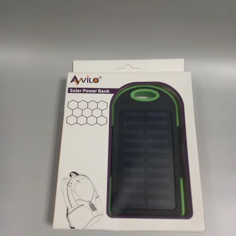 BOXED AWILO 5000MAH SOLAR POWER BANK