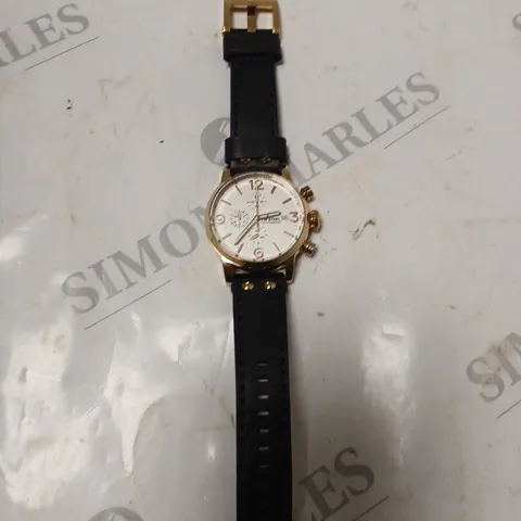 TW STEEL UNBOXED WATERPROOF BLACK/GOLD WATCH