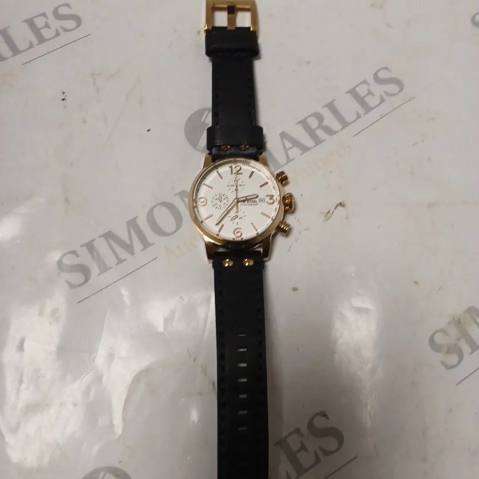 TW STEEL UNBOXED WATERPROOF BLACK/GOLD WATCH