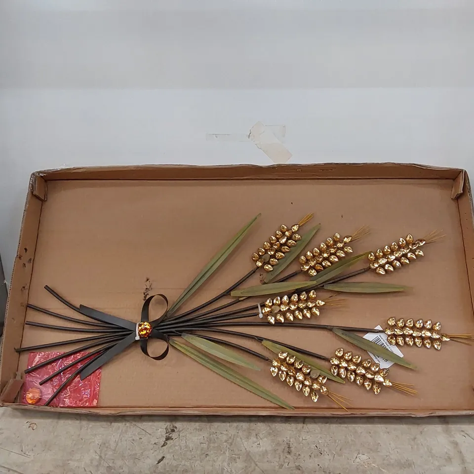 BOXED METAL ART SHEAF OF CORN (1 BOX)