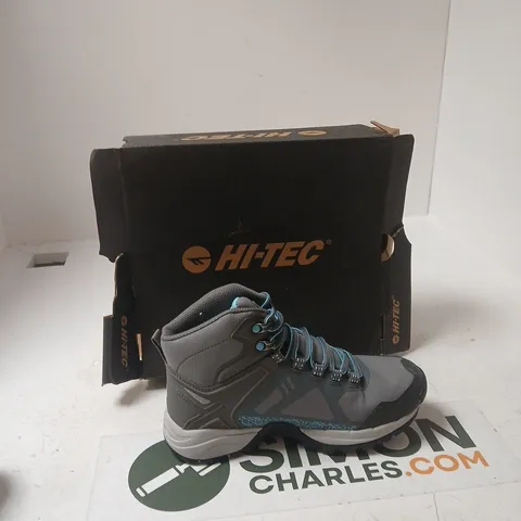 HI-TEC V-LITE REFLEX MID WP WOMEN'S HIKING BOOTS - GREY/SAPPHIRE, UK 4