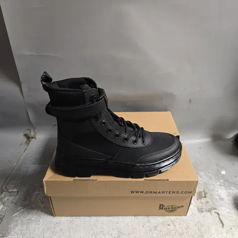 BOXED PAIR OF DR MARTENS COMBS TECH BOOTS IN BLACK - UK 6