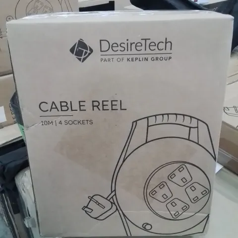 DESIRETECH 10m 4 SOCKET CABLE REEL