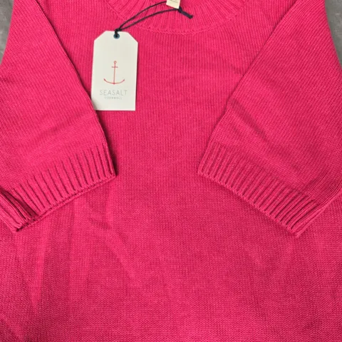 SEASALT CORNWALL STUDIO TOP IN TULIP SIZE UK 14