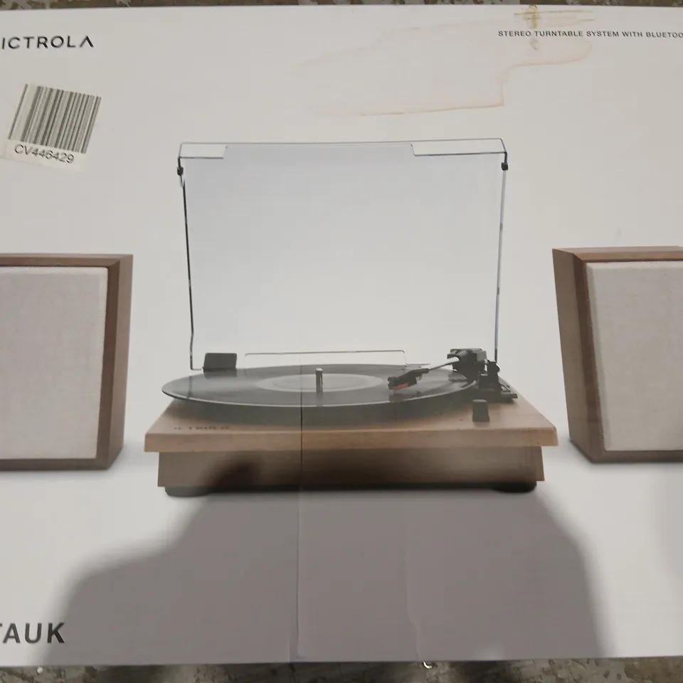 VICTROLA MONTAUK STEREO TURNTABLE SYSTEM WITH BLUETOOTH – BOXED