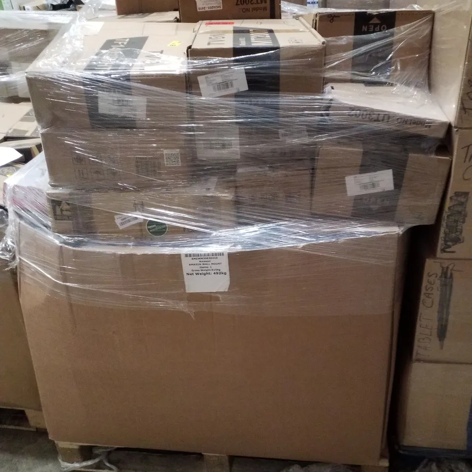 PALLET CONTAINING ASSORTED TV MOUNTS