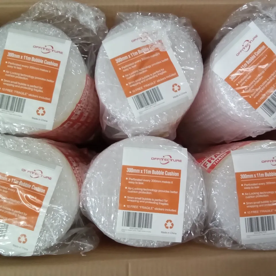 PALLET OF APPROXIMATELY 24 BOXES OF 12 OFFITECTURE 300MM BUBBLE WRAP ROLLS