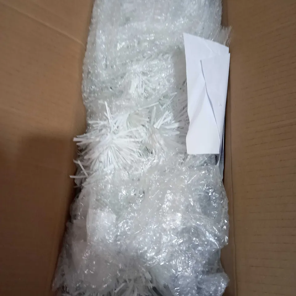 FESTIVE 5FT WHITE FIBRE OPTIC CHRISTMAS TREE WITH STAR TOPPER RRP £112.99