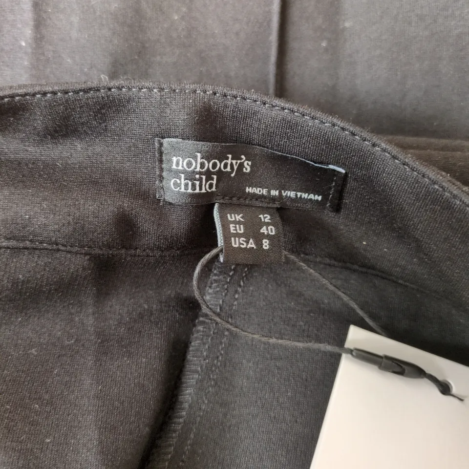 NOBODYS CHILD PONTE CAPRI IN BLACK - UK 12