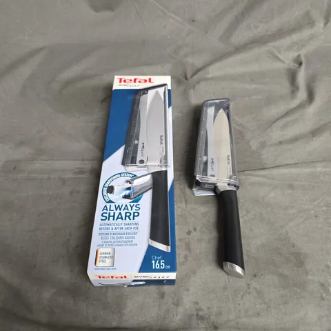 BOXED TEFAL EVERSHARP KNIFE & SHARPENER CHEF 16.5CM - COLLECTION ONLY