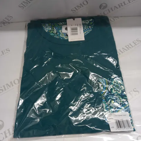 BAGGED PRETTY GREEN ITCHYCOO PAISLEY SQAURE T-SHIRT SIZE XXL
