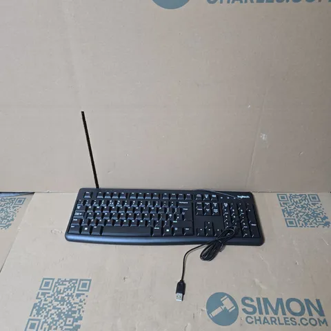 LOGITECH KEYBOARD – USB WIRED, BLACK