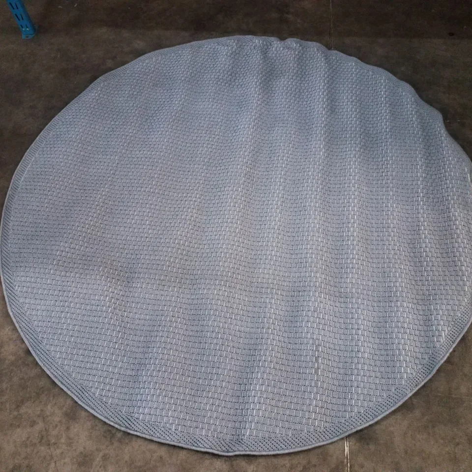 BRAND NEW PACO HOME TIMBER 125 RUG IN DENIM-BLUE - 160CM D ROUND