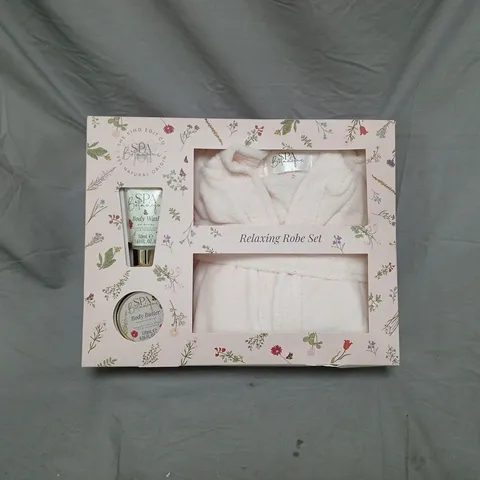 RELAXING ROBE SET WITH BODY WASH AND BODY BUTTER