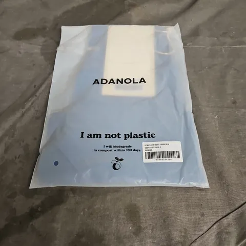 ADANOLA ULTIMATE CROP SHORTS IN VINTAGE BLUE SIZE S