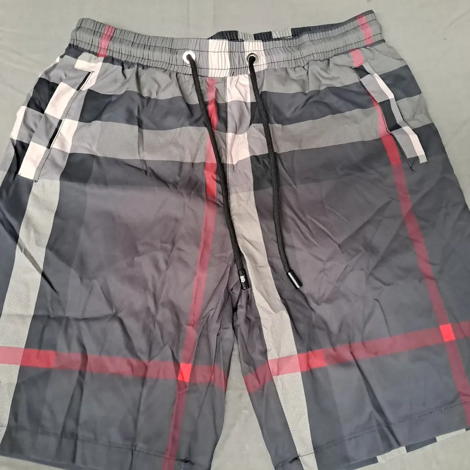 BURBERRY SWIM SHORTS IN GREY SIZE LARGE