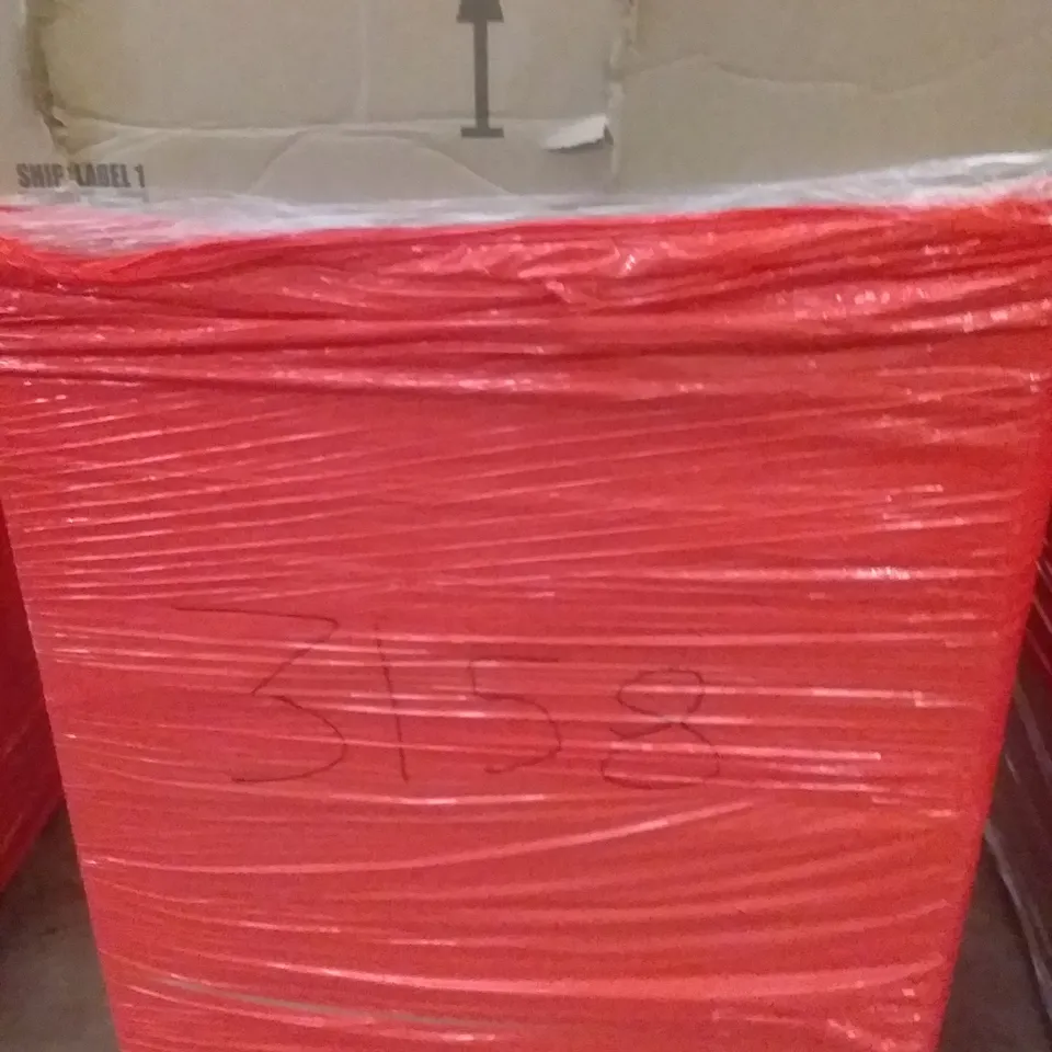 PALLET OF ASSORTED ITEMS INCLUDING COUNTERBALANCE MONITOR ARM, KIDS ARTIST EASEL, SUPER PUSH DOWN BAR, COOKER HOB, PREMIUM HOSE REEL CART WITH WHEELS