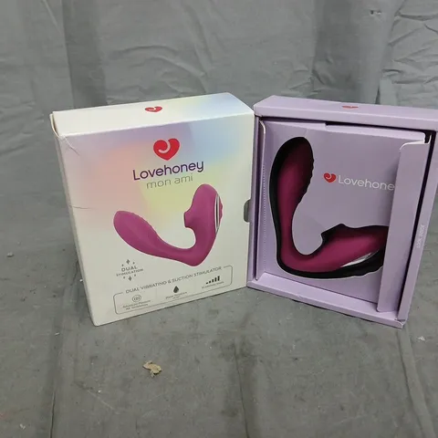 BOXED LOVEHONEY MON AMI DUAL VIBRATING & SUCTION STIMULATOR