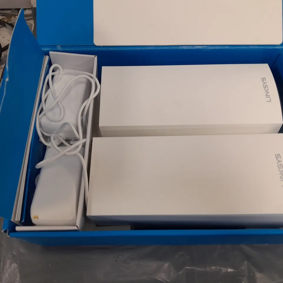 BOXED 2-PACK LINKSYS VELOP WIFI 6 WHOLE HOME MESH TRI-BAND SYSTEM 