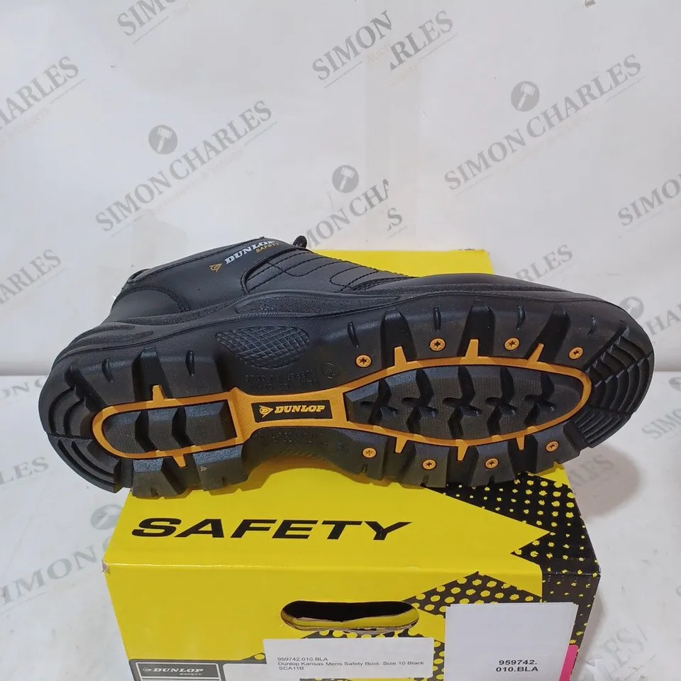 DUNLOP SAFTEY KANVAS SB IN BLACK SIZE 10