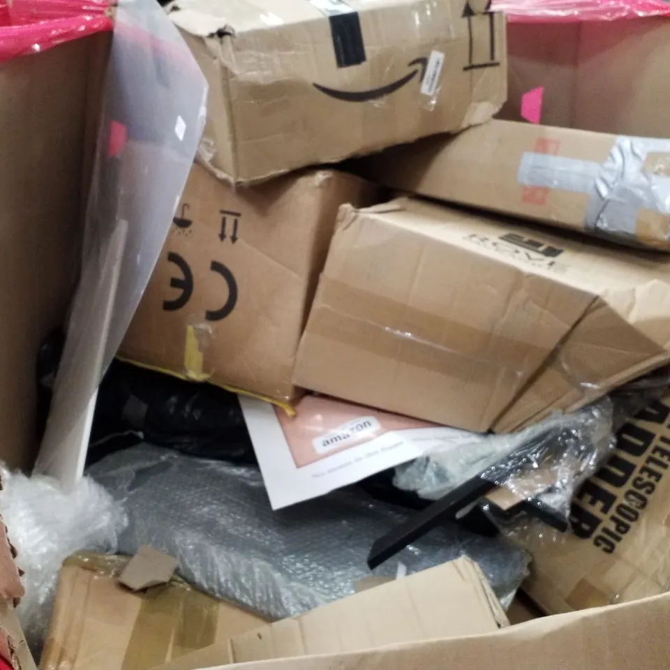 PALLET OF ASSORTED PRODUCTS INCLUDING STEAM CLEANER, LAPTOP DESK, AIR COOOLER, COMBO BOARD, WEED PICKER
