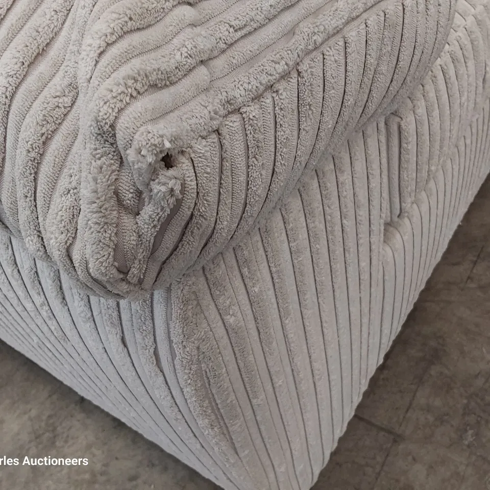 DESIGNER CHAISE SOFA NATURAL JUMBO CHORD 