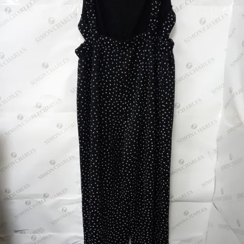 ASOS ELASTIC JUMPSUIT IN BLACK - UK 18
