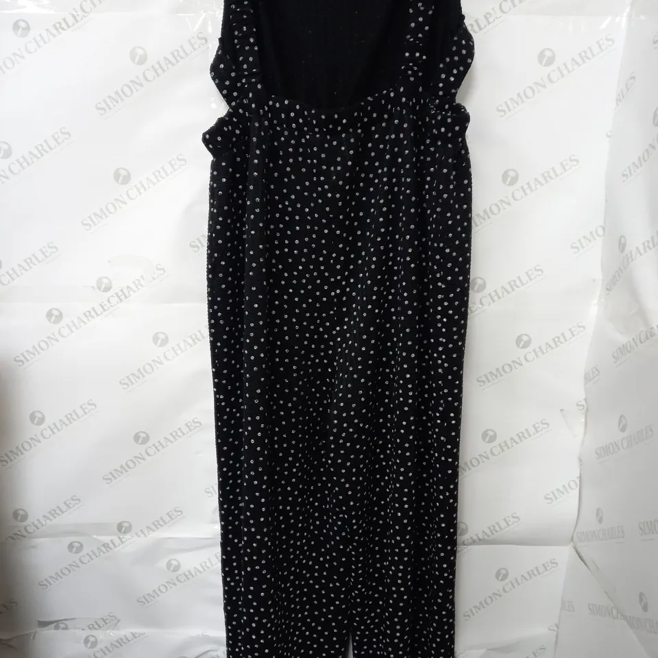 ASOS ELASTIC JUMPSUIT IN BLACK - UK 18