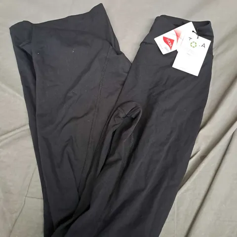 TALA DAYFLEX WRAP HIGH WAISTED FLARED YOGA PANTS IN BLACK - MEDIUM