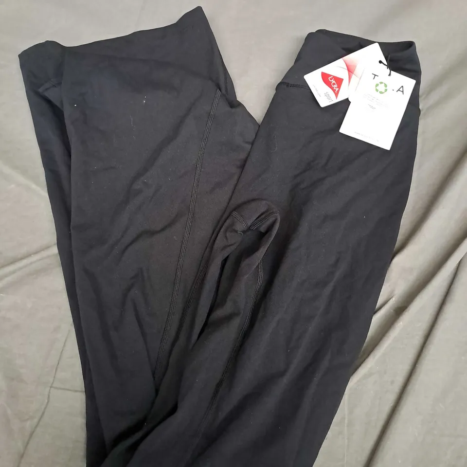 TALA DAYFLEX WRAP HIGH WAISTED FLARED YOGA PANTS IN BLACK - MEDIUM