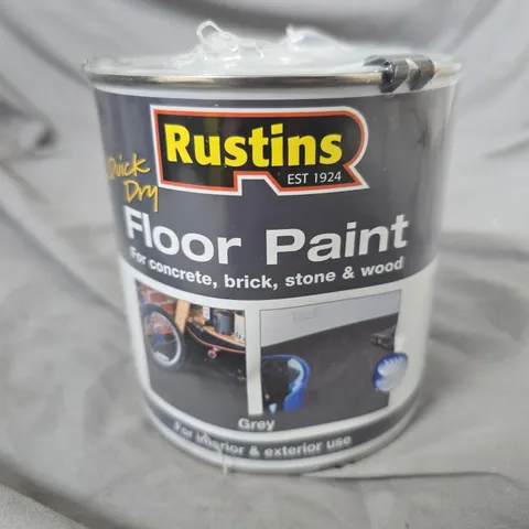 RUSTINS FLOOR PAINT – GREY, 1 LITRE