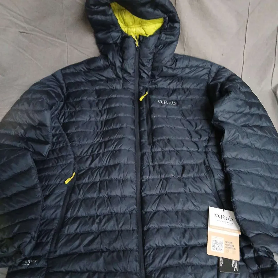 RAB MICROLIGHT ALPINE JACKET IN NAVY - UK XL