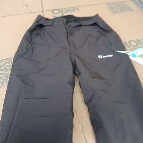 THE EDGE MEN'S BLACK OUTDOOR TROUSERS – UK M