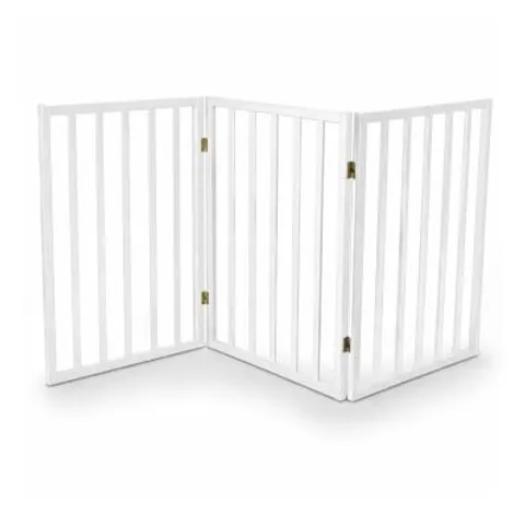 OYPLA DOG SAFETY FOLDING WOODEN PET GATE PORTABLE INDOOR BARRIER