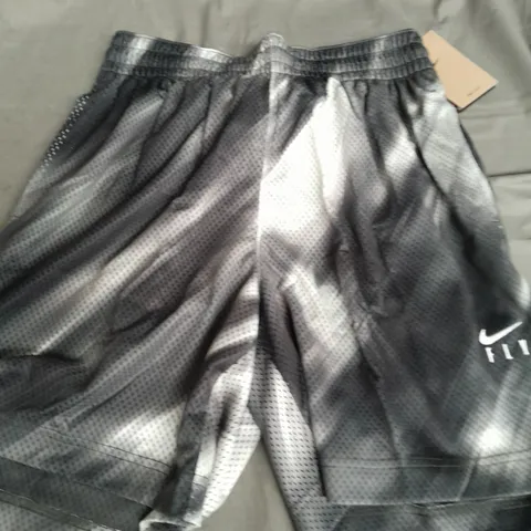 NIKE LITE WOMENS SHORTS IN GREY/WHITE/GREEN - MEDIUM