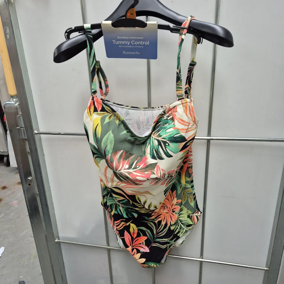 BONMARCHÉ BANDEAU SWIMWEAR – TUMMY CONTROL, DETACHABLE STRAPS, UK SIZE 16