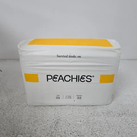 PEACHIES BABY NAPPIES SIZE 01 (4–6 KG) – 33 NAPPIES