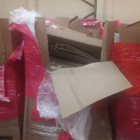 PALLET OF ASSORTED HOUSEHOLD PRODUCTS AND ITEMS, INCLUDING; TOILET SEAT, COOKER HOOD, BOXED FURNITURE ETC